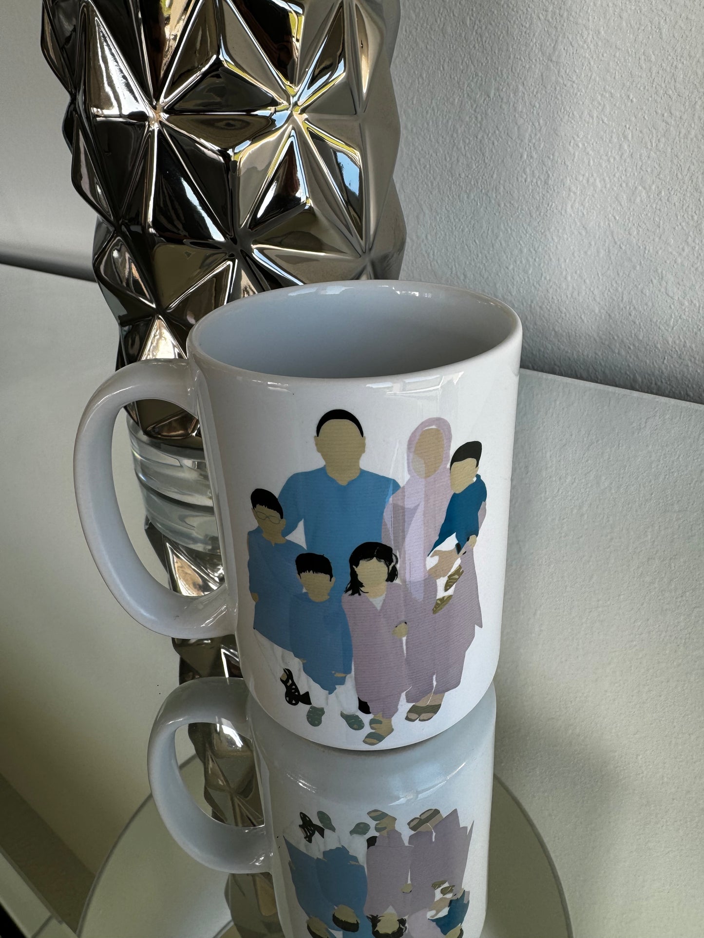 Family Faceless Portrait Mug