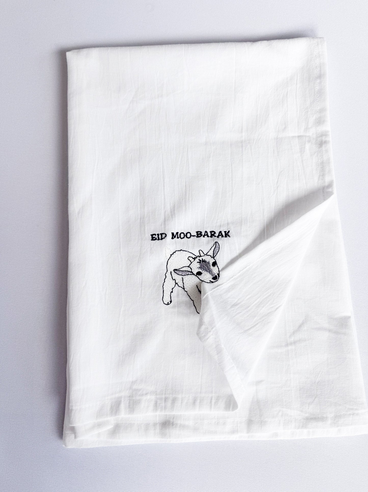 Eid Moo-Barak Cute Goat Kitchen Towel