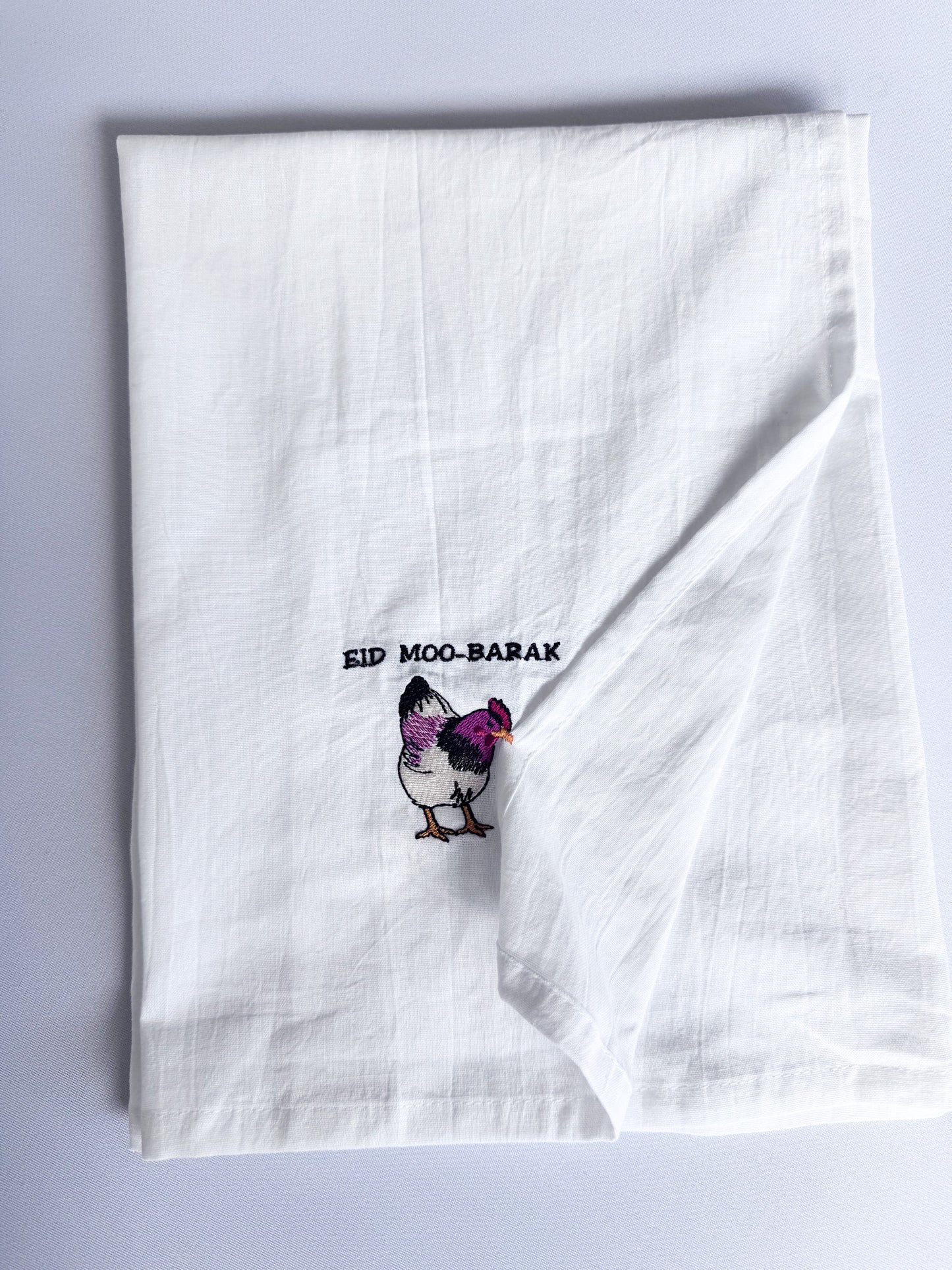 Eid Moo-Barak Cute Chicken Kitchen Towel