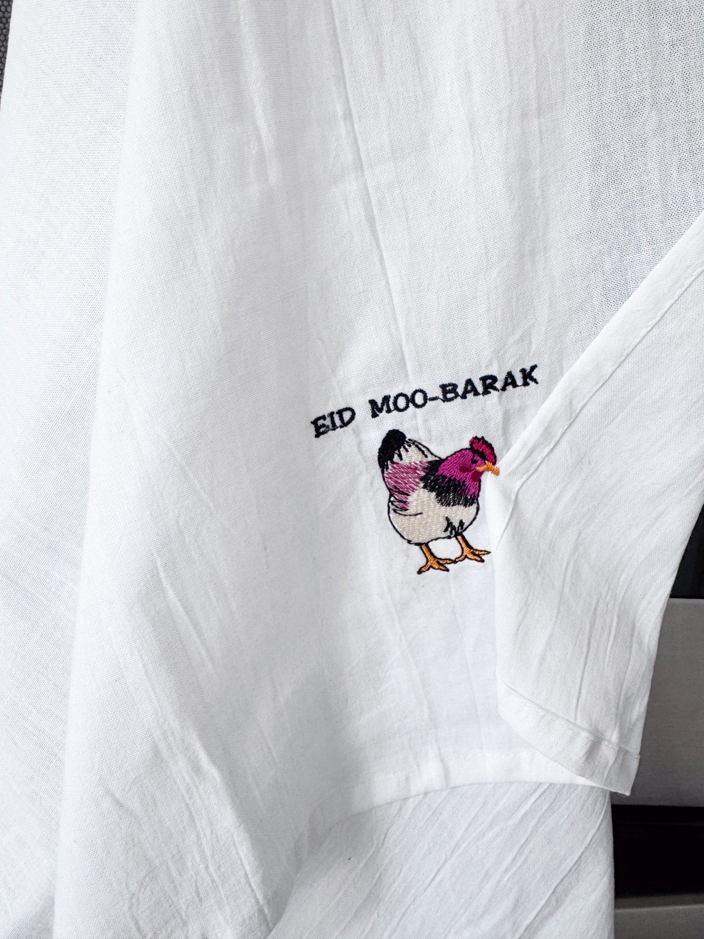 Eid Moo-Barak Cute Chicken Kitchen Towel