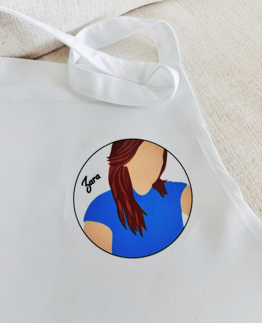 Faceless potrait apron